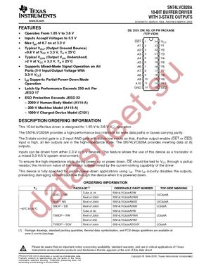 SN74LVC828ADWRE4 datasheet  